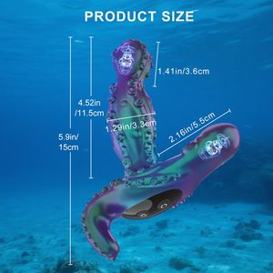 Massaggiatore Prostatico a Forma di Polpo con Controllo Remoto APP, 10 Velocità di Vibrazione, Rotazione a 360°, Impermeabile IPX6, Ricaricabile USB, Plug Anale - Product Image 6