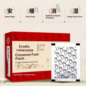 Nanjing Tongrentan Evodia Cinnamon Moxibustion Patch pour points d'acupuncture des pieds Chaleur supérieure Froid inférieur 30 patchs/boîte - Product Image 2