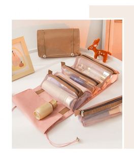 BSCI Factory Four in One Makeup <b>Bag</b> Lazy Ins Portable <b>Travel</b> <b>Wash</b> <b>Bag</b> Cosmetics Storage <b>Bag</b> - Product Image 2