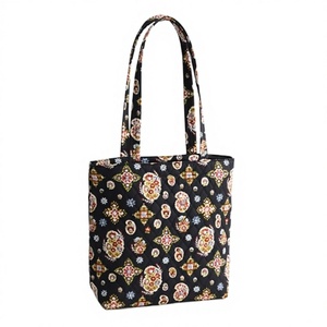 Bolso Tote Pequeño de Algodón Premium para Otoño, con Cierre de Cremallera Original, Bordado con Estampado Floral, Diseño de Cielo Estrellado, Talla Única - Product Image 2