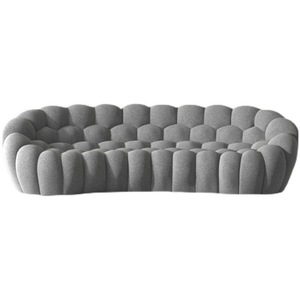 Canapé de salon au design créatif Canapé bulle trois places paresseux incurvé <span class=keywords><strong>en</strong></span> tissu - Product Image 4