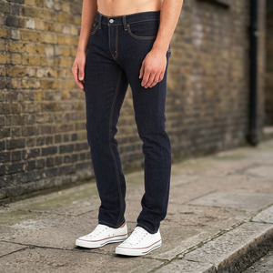 Jeans en denim tricoté droit et résistant pour hommes |   Design vintage décontracté pour l'automne, l'été et l'hiver, style streetwear |   Paisley Animal Hip Hop lavable - Product Image 3