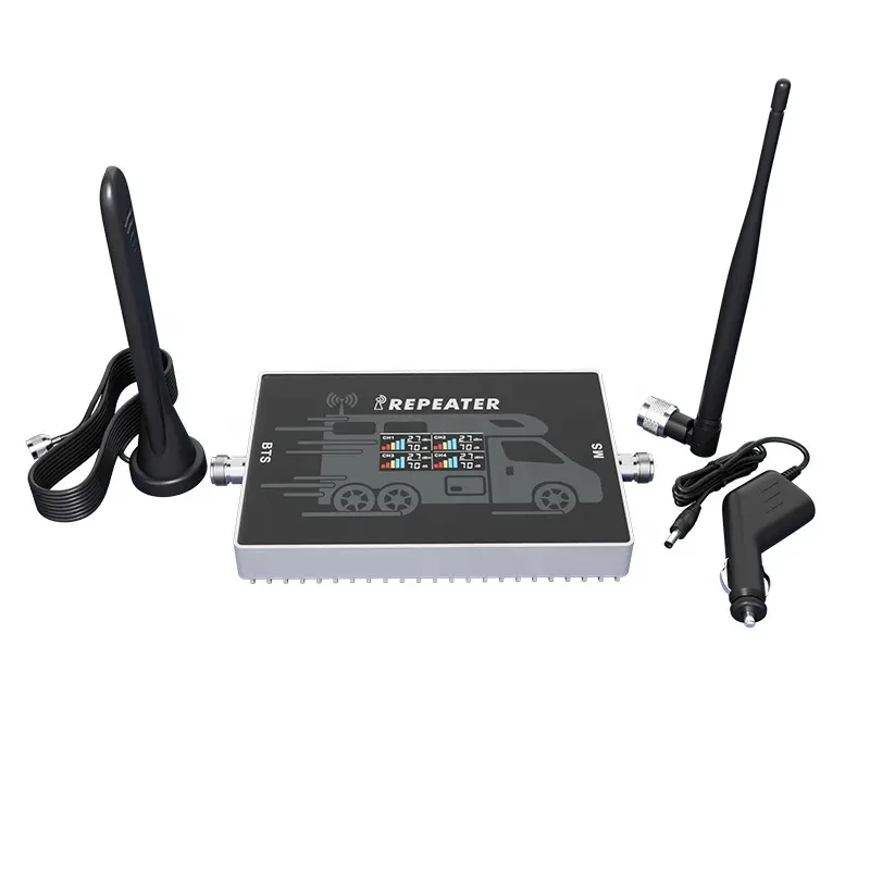 Lintratek Car Use Quad Band Mobile Phone Cellular Network Signal Booster 2 3 4 5G Signal Repeater for Vehicle