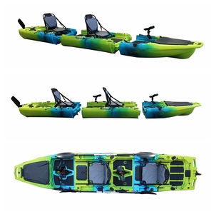 Nouveau Vicking Modulaire Amovible Tandem <span class=keywords><strong>2</strong></span> Personnes En Plastique Dur Pêcheur Kayak 14 FT <span class=keywords><strong>2</strong></span> ou 3 Section Pédale Kayak De Pêche avec Pédales - Product Image 6