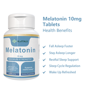 Tabletas de Melatonina de Alta Calidad OEM, Píldoras de Vitamina, Suplemento Dietético para Dormir, Melatonina Natural de 10 mg y 60 mg, Tabletas para Dormir - Product Image 3