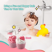 Coffret Cadeau de Bombes de Bain Artisanales Véganes en Forme de Donut et Cupcake, Parfum Glace, Marque Blanche, Vente en Gros pour Enfants