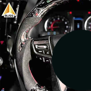 Pièces détachées de course Bouton de commande du volant Table de volant Ensemble de couvertures de volant en <span class=keywords><strong>bois</strong></span> pour Toyota Alphard - Product Image 4
