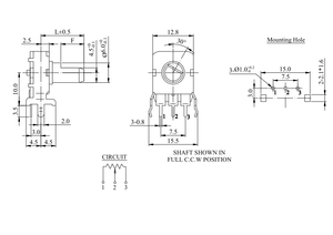 b200k stereo <strong>switch</strong> b500k B502 <strong>Potentiometer</strong> - Product Image 2