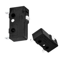 Interrupteur à bouton-poussoir électronique à 3 broches pour fauteuil de massage KW12 en plastique, indice de protection IP67, mini micro limite
