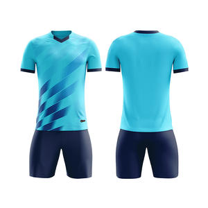 涤纶面料足球服涤纶面料足球升华男子足球印花定制足球服 - Product Image 6