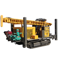 Foreuse pneumatique portative sur chenilles MKDQZ-400 pour puits d'eau, profondeur maximale 400 mètres, machine de forage de roche DTH