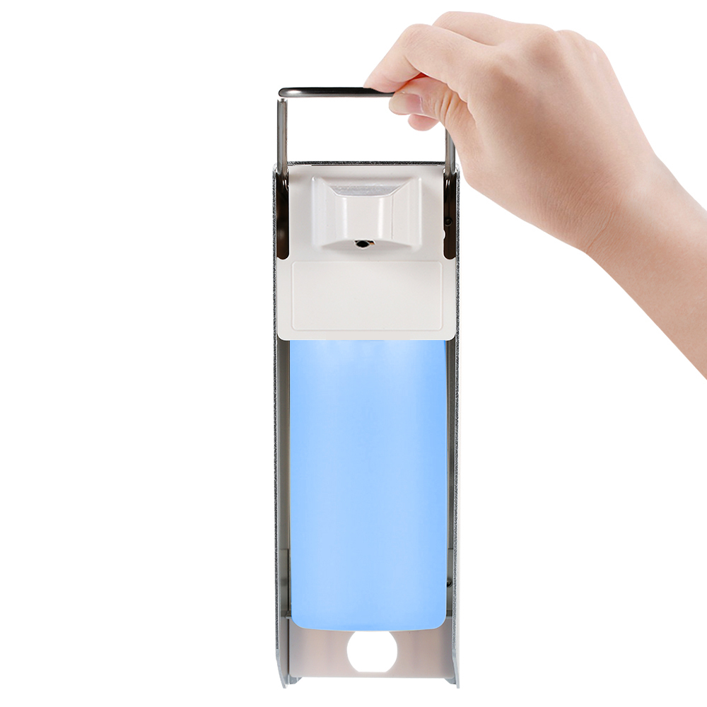 Aluminum Alloy Oxidation Drip Wall Mounted Elbow Sanitizer Dispenser for Hospitals