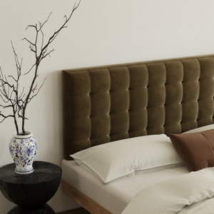 Mesa de Cabeceira Tatami de Design Moderno, Móveis de Luxo para Quarto, Cabeceira Estofada Macia, Venda Quente - Product Image 2