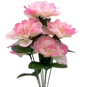 Ramo de flores de Dalias personalizadas, flores funerarias artificiales para el Día de los conmemorativos - Product Image 1