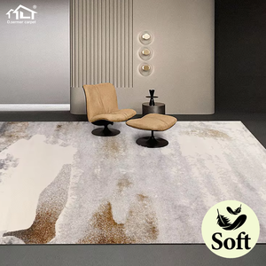 Alfombra Nórdica Dsermer, Alfombra Turca para Sala de Estar, Alfombra de Lujo Dorada, Alfombra Suave de Diseño, Alfombra Personalizada Hecha a Mano para Dormitorio - Product Image 1
