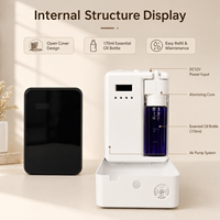 Diffuseur de parfum sans eau à deux fluides Koeazy 800A alimenté par batterie pour usage domestique et hôtelier, montage mural, certifié CE FCC