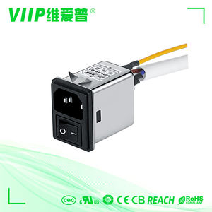Standart Fiş Arayüzü Uyumluluğuna Sahip IT İletişim Ekipmanları <span class=keywords><strong>Test</strong></span> Cihazları Ev Aletleri için VIIP EMI Güç Filtresi - Product Image 5