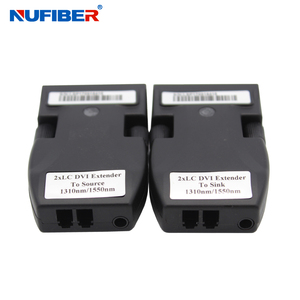 Convertitore DVI a Fibra Ottica 1920x1200P60Hz 2KM Multimodale 2 Core, Estensore Ottico Trasmettitore Ricevitore per Collegamento Video - Product Image 1