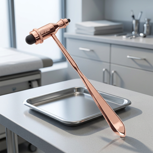 Marteau réflexe manuel en or rose, léger, instrument chirurgical orthopédique, classe I, certifié CE - Product Image 4