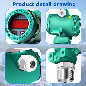 औद्योगिक उच्च गुणवत्ता वाले एलसीडी डिस्प्ले स्टेनलेस स्टील ip65 दबाव ट्रांसमीटर-100mpa ~ 100mpa ~ 100mpa रेंज 4-20ma आउटपुट - Product Image 3