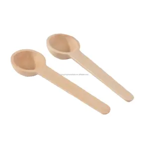 Manico lungo piccoli scoop in legno Mini cottura cucchiaio di sale in legno zucchero bagno sale caffè tè misurino cucchiaio per spezie piccolo