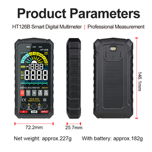 Mini multímetro inteligente profesional HT126B, LCD Digital, recargable por usb, medidor de corriente de voltaje, rango automático - Product Image 3