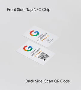บัตร NFC ไม้ไผ่รีไซเคิลได้ สำหรับรีวิว Google โซเชียลมีเดีย บัตรธุรกิจ NFC ทำจากไม้ - Product Image 4