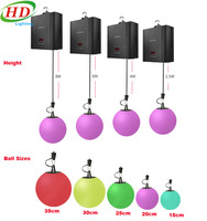 Mini RGB Stage 3D Kinetic Ball Rain Floor Drop System DMX LED Kinetic Lights Tube pour concerts et danse