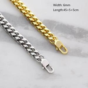 ขายส่งสร้อยคอทอง 18K และสแตนเลสแบบ Curb Chain สำหรับผู้ชาย ผู้หญิง และเด็กผู้ชาย - Product Image 2