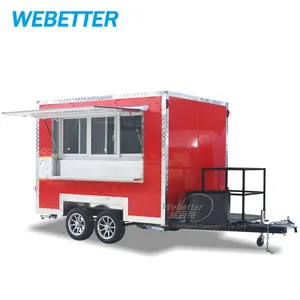 WEBETTER Outdoor Hot Dog Food Cart New Mobile Food Trailer Hamburgers Carts for Sale