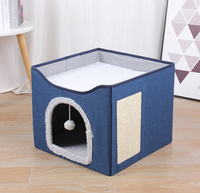 Meilleures ventes : Maisonnette pour animaux de compagnie avec fonction tabouret, Tabouret de rangement pliable d'intérieur, Lit pour chat et chien, Vente en gros directe usine