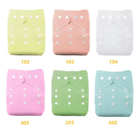 Achetez 3 Obtenez 1 gratuit Couches lavables pour bébé directement de l'usine Couches lavables pour bébé réutilisables et imperméables simples pour bébé