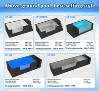 Piscine hors sol en fibre de verre de petite taille moderne, conteneur d'expédition de 20 pieds et 15 pieds, meilleur fabricant de piscines pour la maison, vente en gros