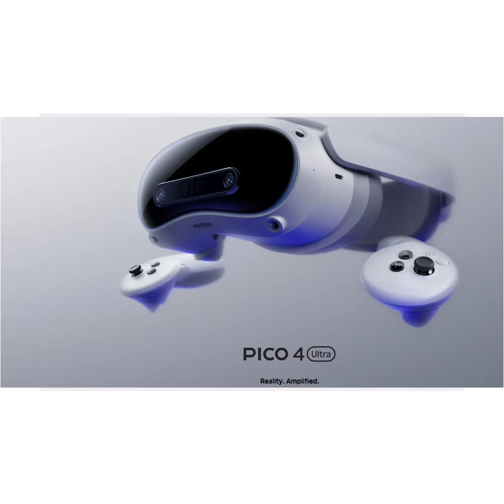 PICO 4 Ultra 256GB Mixed Reality VR Glasses | All-in-One Headset with 4K+ Binocular Display, PC VR Streaming, 12GB RAM (2025)