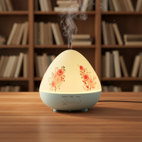 Diffuseur d'huiles essentielles pour la maison, humidificateur à brume froide, diffuseur d'arômes avec veilleuse