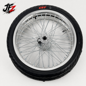 CNC 超级摩托车轮组适用于 Sur-Ron LBX Talaria 电动自行车 17 英寸黑色镀铬 70/90-17 90/80-17 高性能 - Product Image 1
