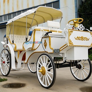 Sightseeing Carriage Tourist European Horse Carts Wagon Carriage Pumpkin Wedding Electric Horse Carriage - Product Image 3