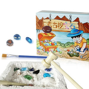 Kit de excavación arqueológica para niños BaoShi B, juguete de minería de fósiles y gemas de cristal, manualidades DIY para niños de 5 a 7 años - Product Image 3