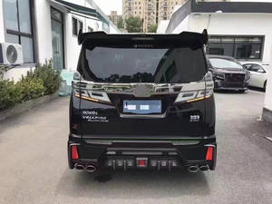 Para <span class=keywords><strong>Toyota</strong></span> Alphard Kit de cuerpo de fibra de carbono Alphard Actualizaciones ROWON Estilo Parachoques delantero Parachoques trasero Spoiler Difusor Kit de cuerpo - Product Image 5