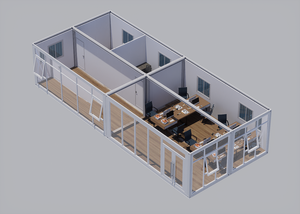 Casa Contenedor Prefabricada de 20 Pies en Oferta, Cafetería con Ventanas de Vidrio, Casa Contenedor Pequeña sobre Ruedas, Ideal para Usos Versátiles - Product Image 5