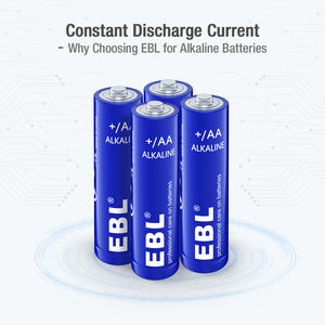 Diseño a prueba de fugas, paquete de 48 pilas EBL AA de alta capacidad LR6 1.5V 2700mAh, pilas alcalinas AA de larga duración. - Product Image 3