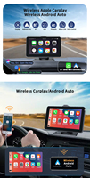 SUNWAYI OEM 7 pouces portable GPS Navigation android auto écran avec caméra de recul Linux sans fil smart Carplay navigateur