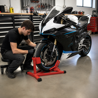 Support de roue avant de moto réglable et économique – Cale de roue de moto