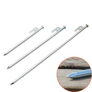 Estacas de acero 20E18 engrosadas para camping, montañismo, nieve, playa, uso industrial, estacas para lona de exterior - Product Image 1