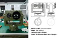 Platform Pan Tilt Tugas Berat 2-axis/3-axis dengan Stabilisasi Gyro EO IR Gimbal untuk Pelacakan Target Jarak Jauh