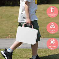 Haute capacité 5 compartiments 1300ml micro-ondable sans BPA Durable salade alimentaire conteneur boîte à lunch enfants avec bouteille d'eau