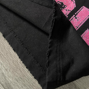 Vintage negro americano Size100 % algodón recortado hombres DTG estampado para 230G camiseta Boxy - Product Image 6