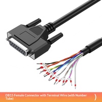 Cable de terminal DB9 de grado industrial, cable de conexión de un solo extremo, puerto paralelo, puerto serie, fabricado en China