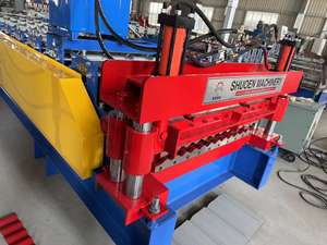 Machine <span class=keywords><strong>de</strong></span> fabrication <span class=keywords><strong>de</strong></span> tôles <span class=keywords><strong>de</strong></span> <span class=keywords><strong>toiture</strong></span> à double couche, trapézoïdale et ondulée en une seule ligne - Product Image 2