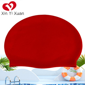 <span class=keywords><strong>Gorro</strong></span> de Natación de Silicona para Niños, Color Puro, Impermeable, 50g, para Deportes al Aire Libre, Venta al Por Mayor de Fábrica - Product Image 4
